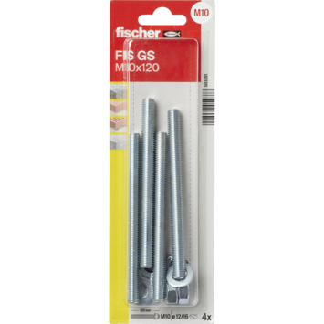 Fischer Chemisch anker Draadstang FIS GS M10x120mm 4 stuks
