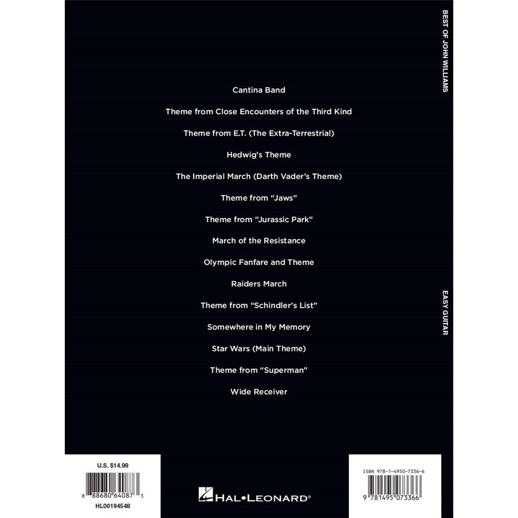 Hal Leonard Best of John Williams gitaarboek