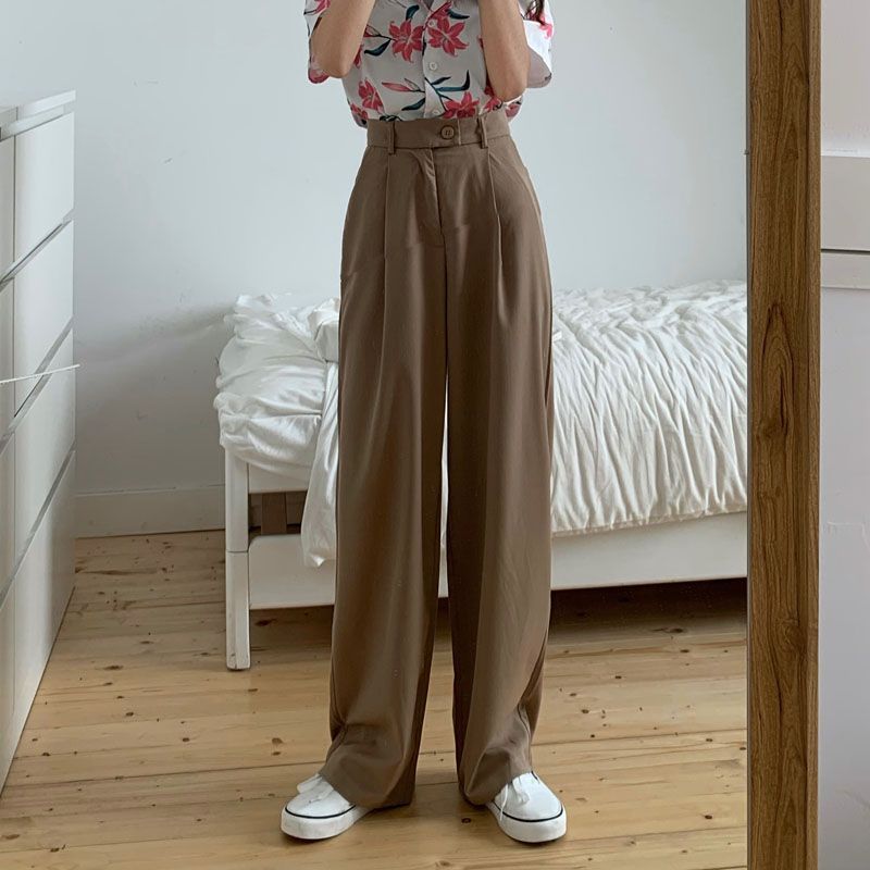 Strawolf - Wijde pantalon met hoge taille