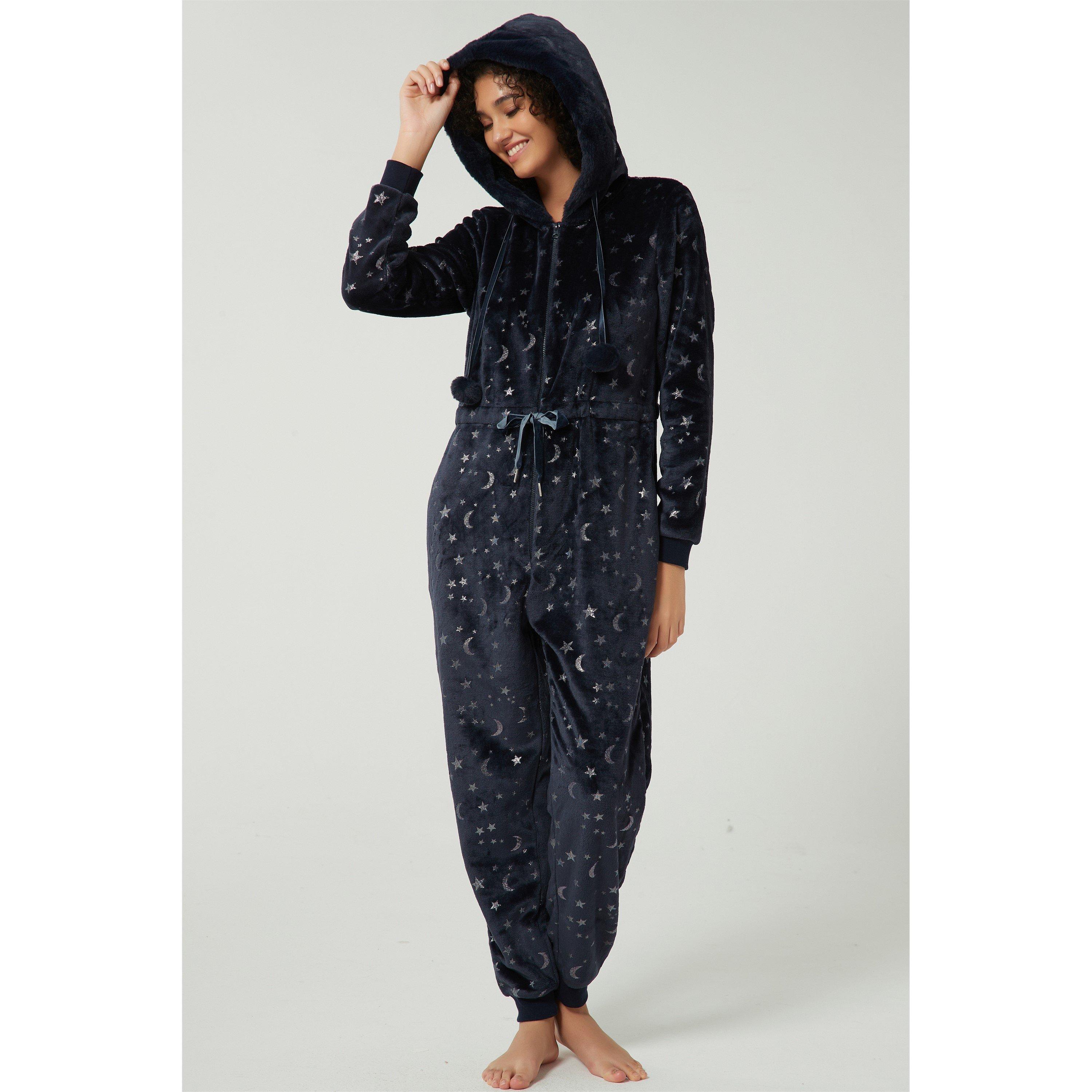 Linea Ladies Luxury Star Foil Onesie