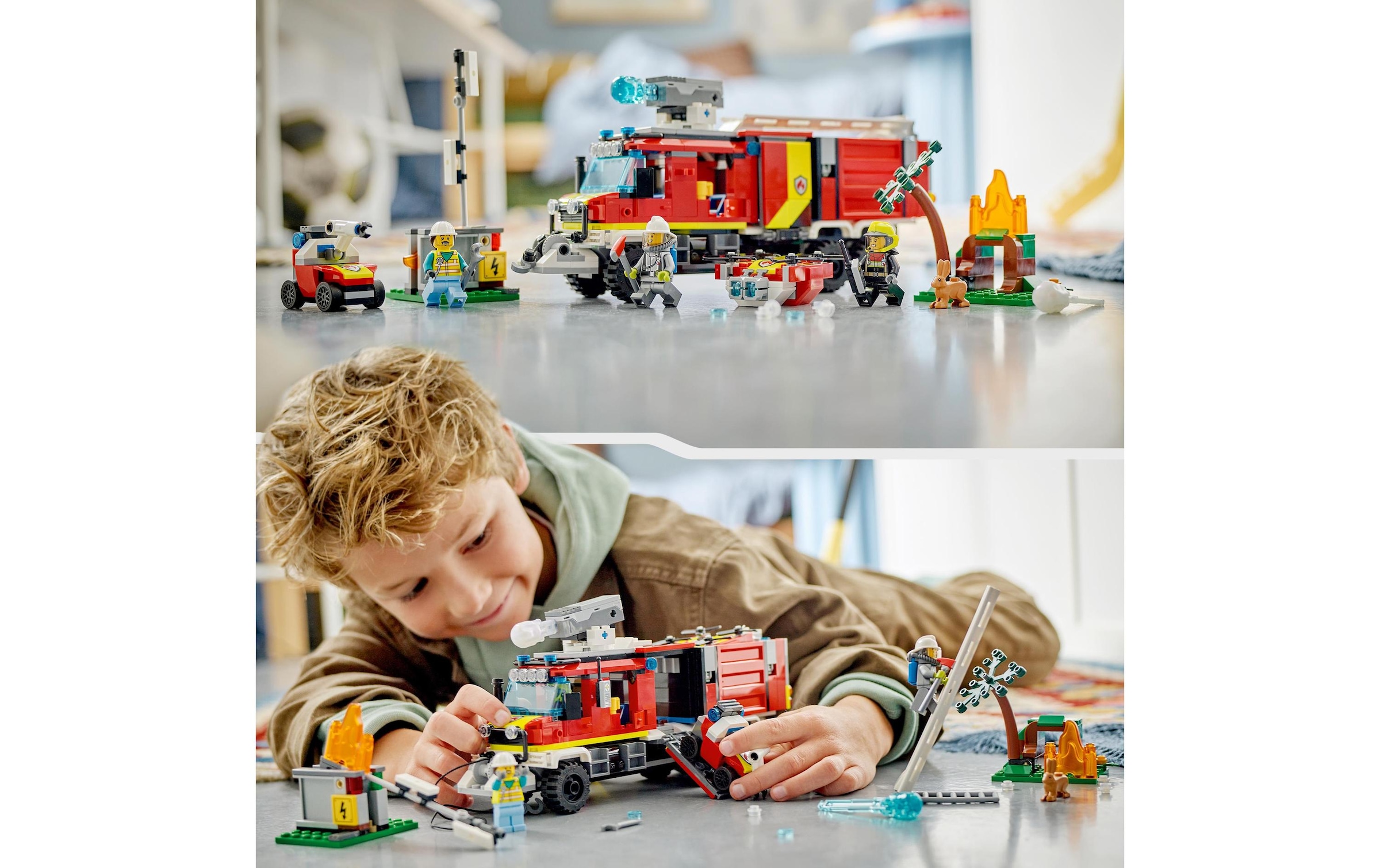 LEGO® Konstruktionsspielsteine »Einsatzleitwagen der Feuerwehr«