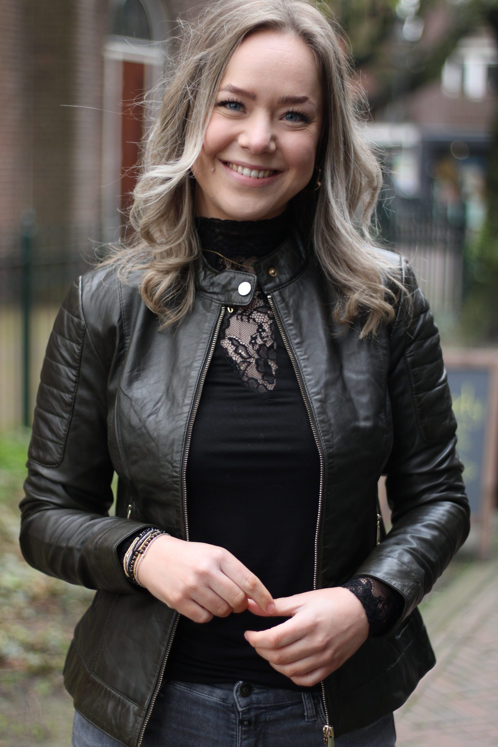 Chabo - Jordan Leather Jacket - Olijf Groen