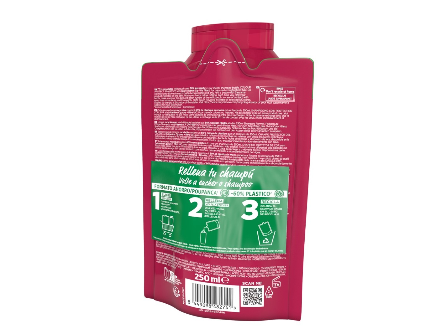 CHAMPÔ ELVIVE PACK ESPECIAL COLOR VIVE 400ML 250ML