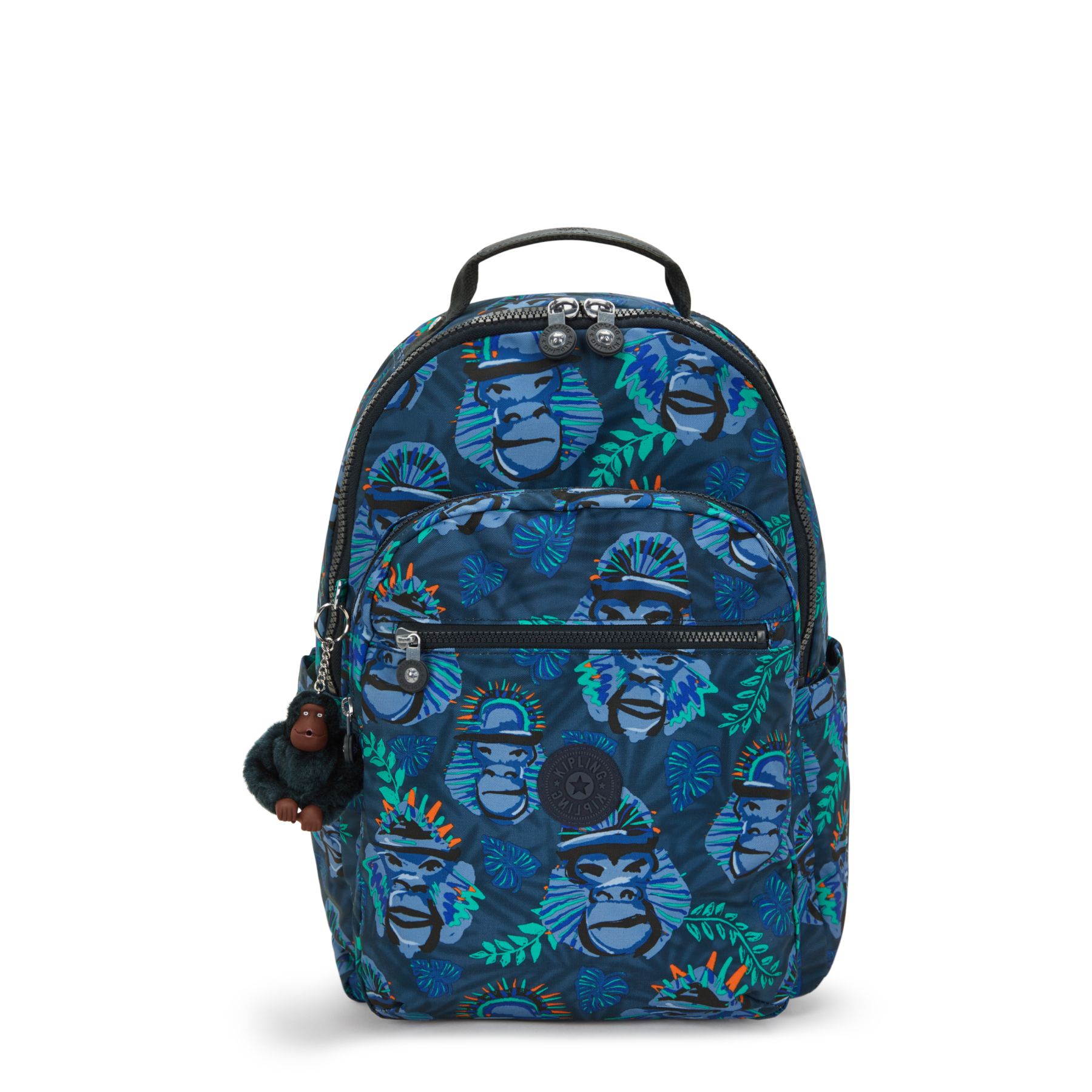 SEOUL COLLEGE Grand sac à dos avec compartiment séparé pour ordinateur portable - Blue Monkey Fun