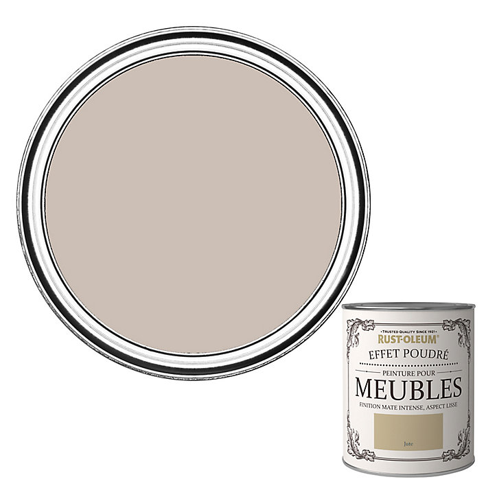 Peinture pour meubles Rust-Oleum jute effet poudré mat intense 125ml