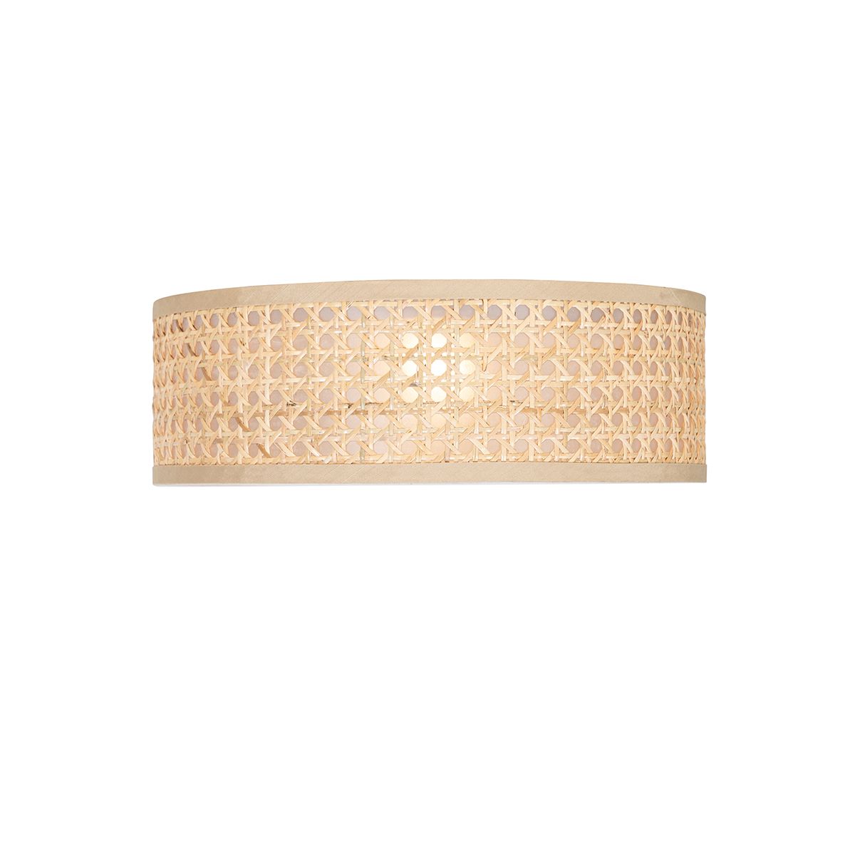 Smart plafondlamp rotan 30 cm incl. Wifi A60 - Tromma
