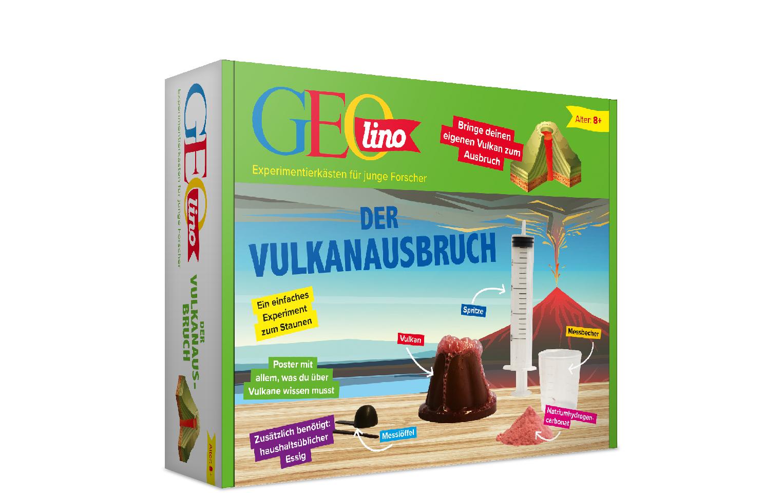 Experimentierkasten GEOlino – Der Vulkanausbruch - DeutschFür die jungen Forscher unter uns