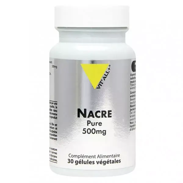 Vit'all+ Nacre Pure 500mg 30 cápsulas vegetais