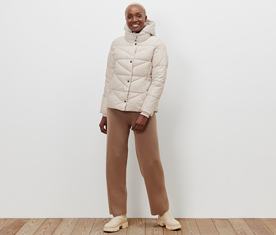 Steppjacke mit Kapuze