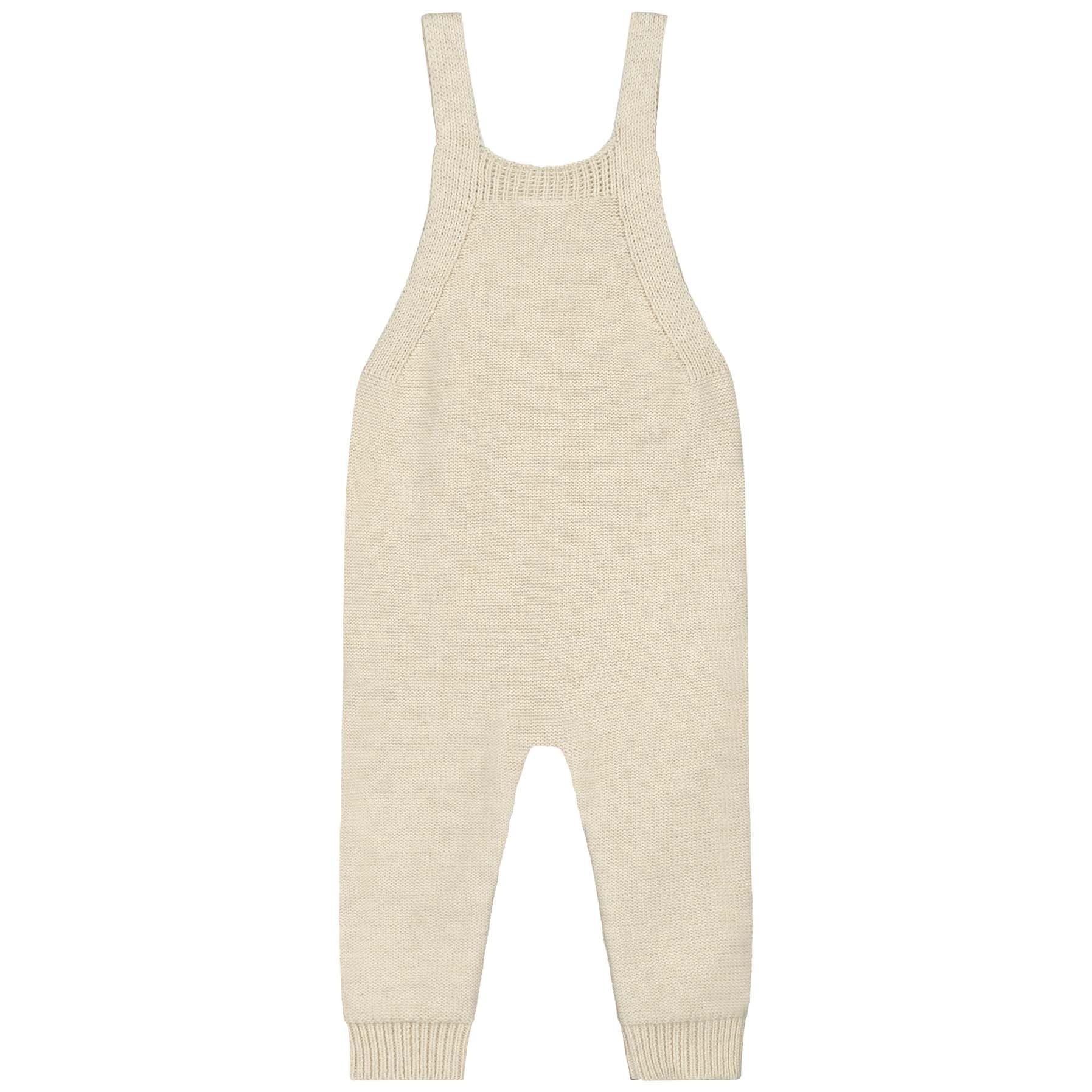 Prénatal newborn unisex tuinbroek Pure mouwloos effen beige