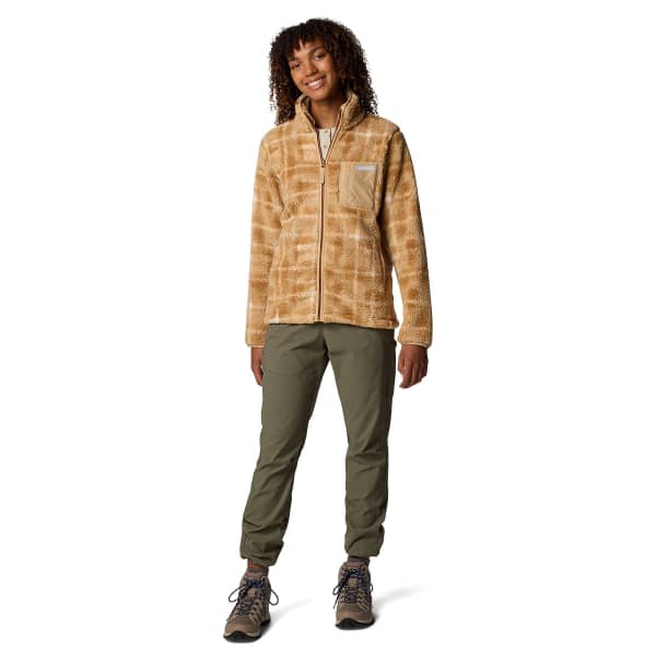 Veste polaire COLUMBIA WEST BEND PRINT FULL ZIP II W CAMEL BROWN OMBLUR