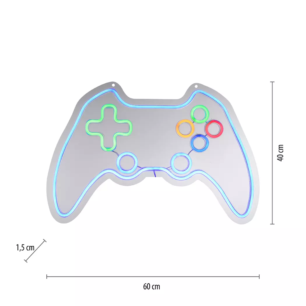 LED-Wandleuchte Gamer