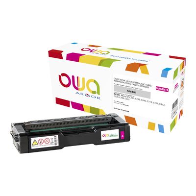Cartouche laser compatible Ricoh 406481 - magenta - Owa K15932OW