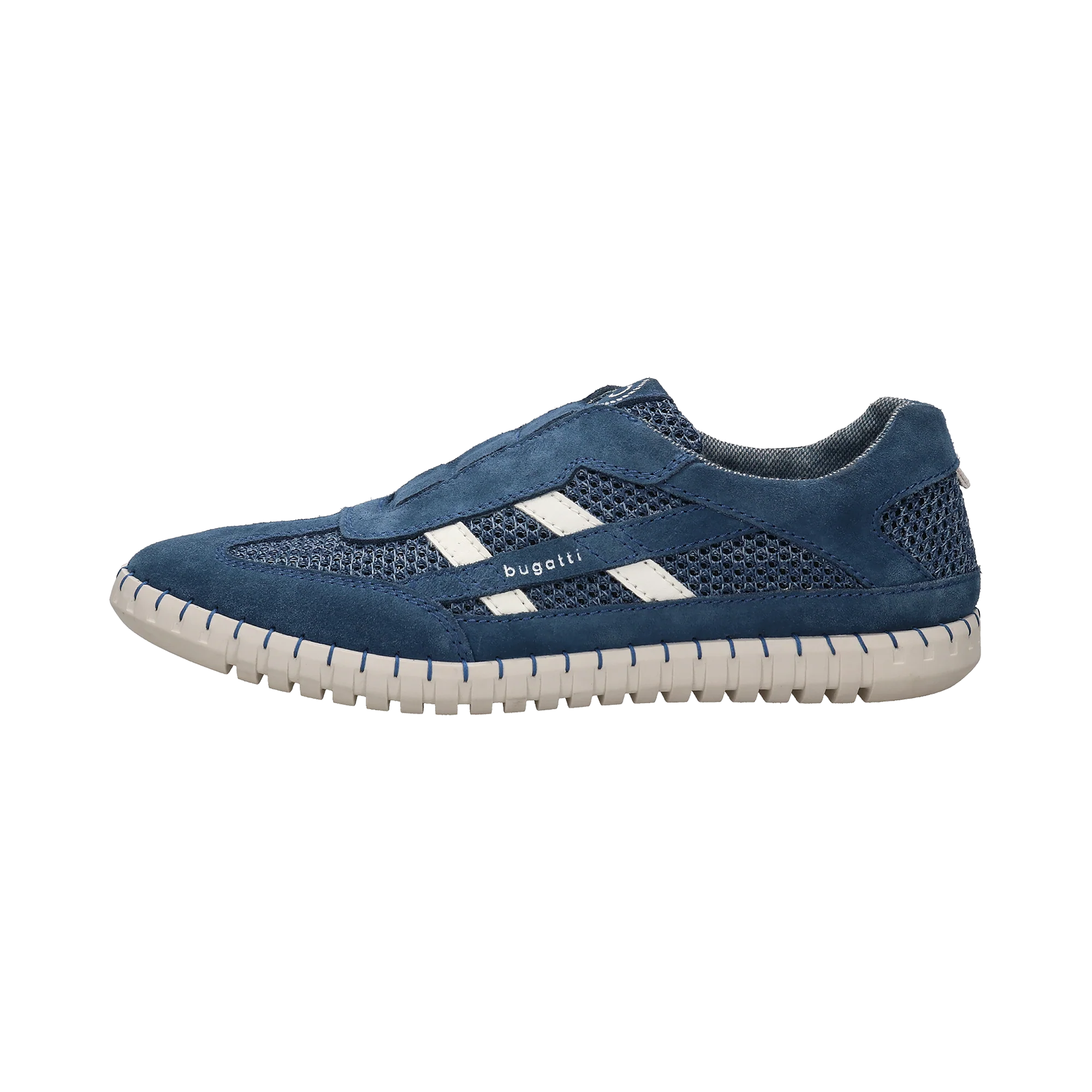 Leder Slip on blau