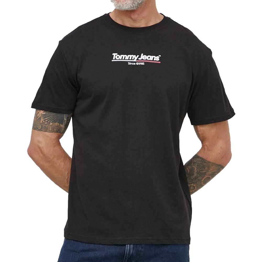Tommy Hilfiger T-shirt Noir Homme Tommy Hilfiger DM0DM18590