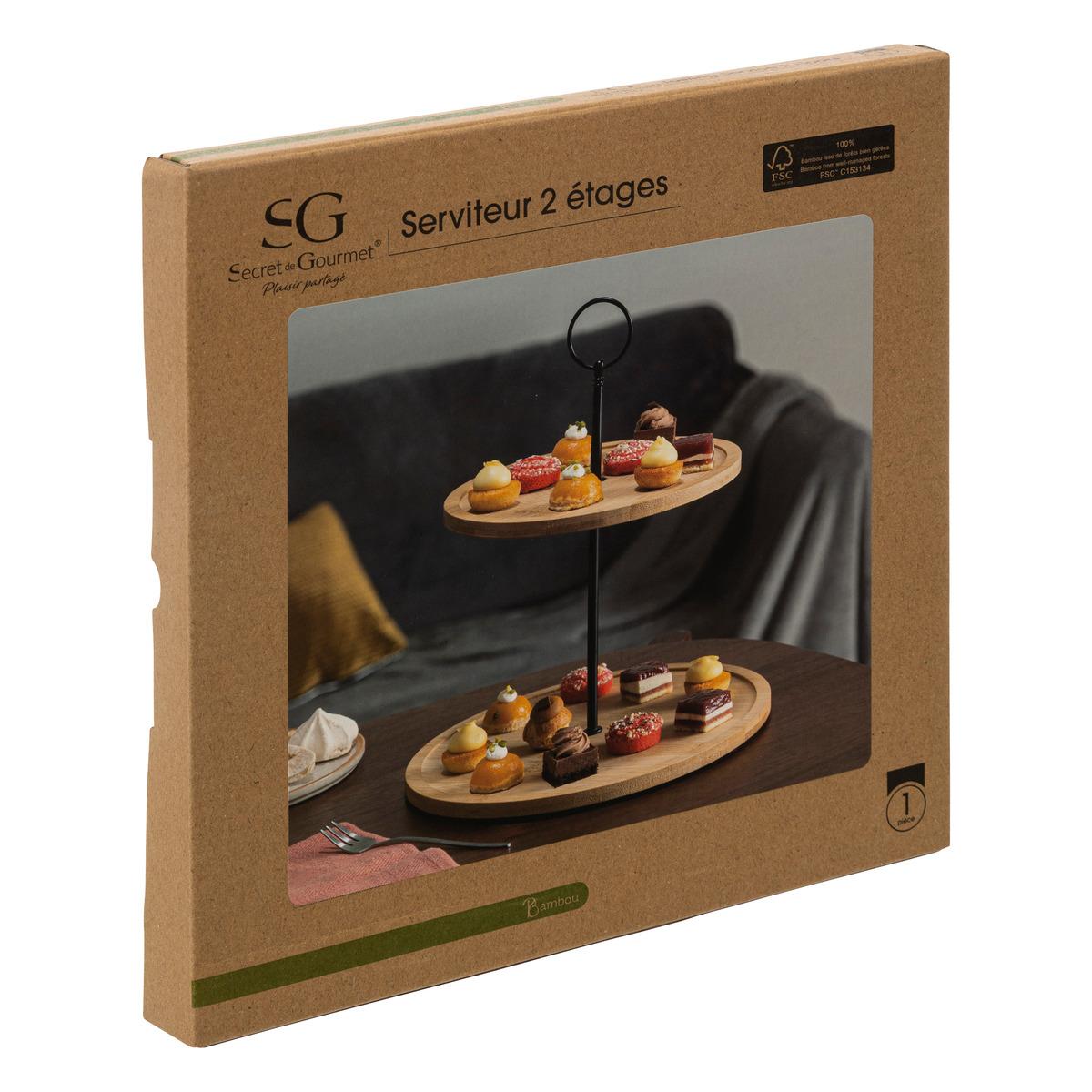 SERVITEUR BAMBOU 2 ETAGES