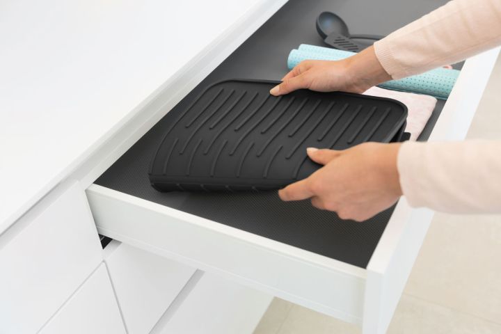 SinkSide Silicone afdruipmat - Dark Grey