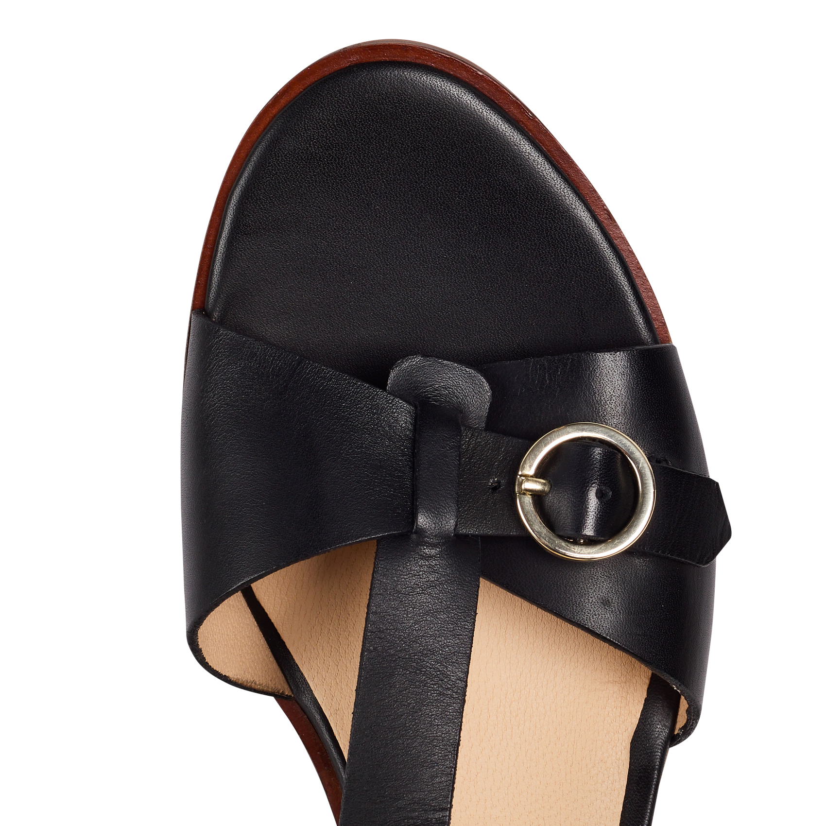 LOKWOOD - Sandales hautes en cuir | Noir