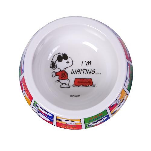 Alimentador de cães Snoopy Joe Cool em melamina