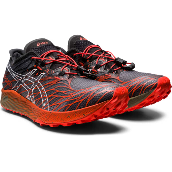 Chaussure trail ASICS FUJISPEED BLACK/CHERRY TOMATO