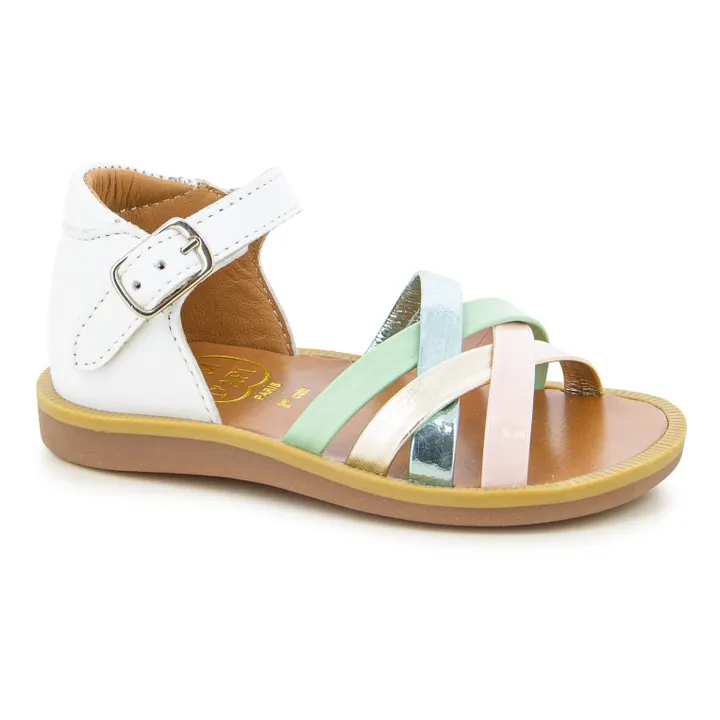 Pom d'Api Sandales Poppy Erg | Blanc