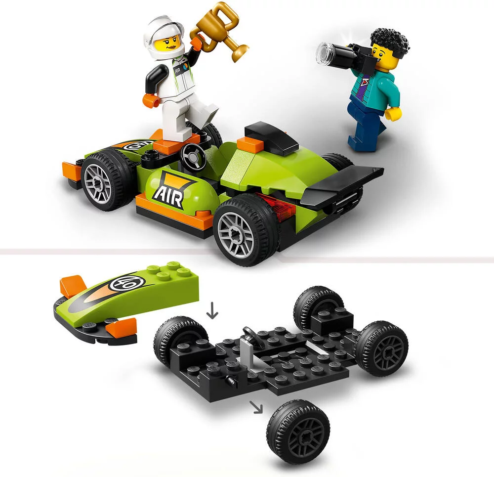 LEGO®CITY 60399 - LA VOITURE DE COURSE VERTE