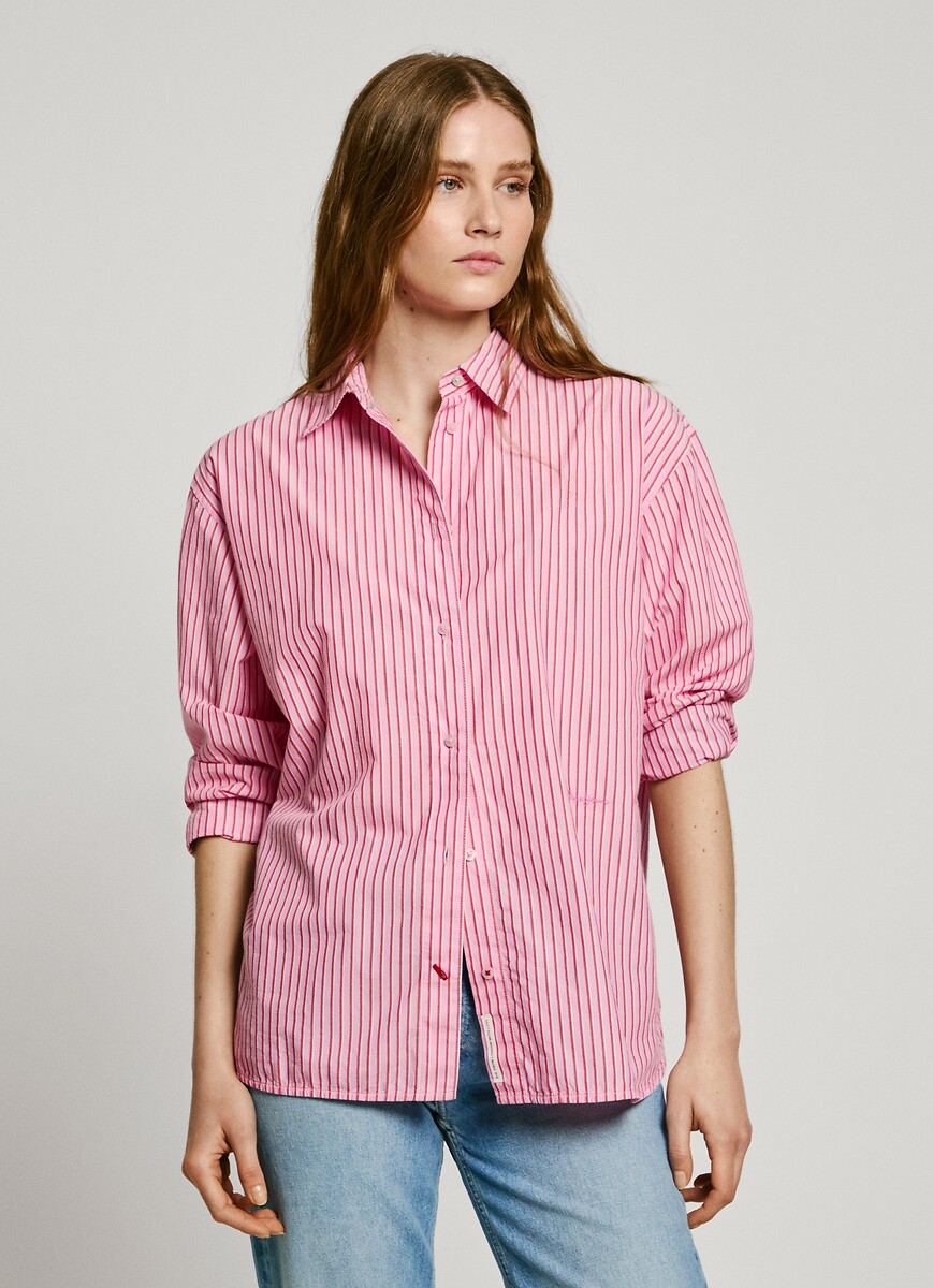 PEPE JEANS<br>Camisa com listras finas