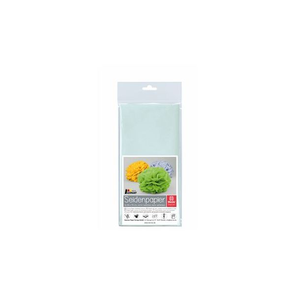 Werola Papel de Seda 20g Verde Menta 50x70cm 5 Un.