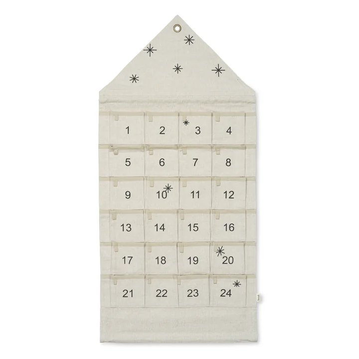 Ferm Living - House Adventskalender, breit / sand