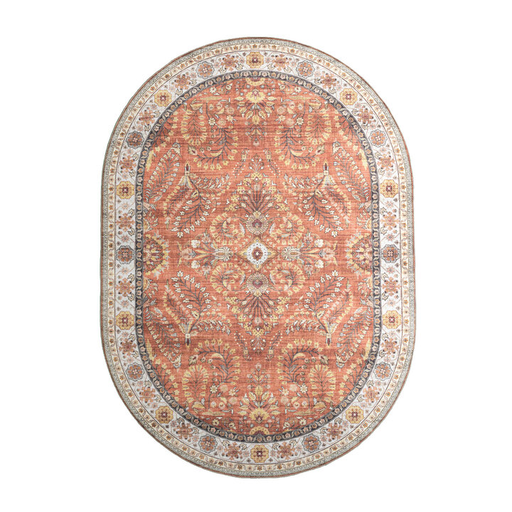 Ovaal vintage buitenkleed - Santo Flora Terra