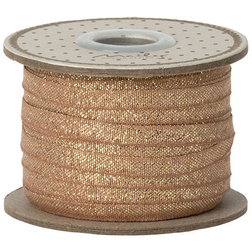 Maileg lint smal - rose gold - 25 m