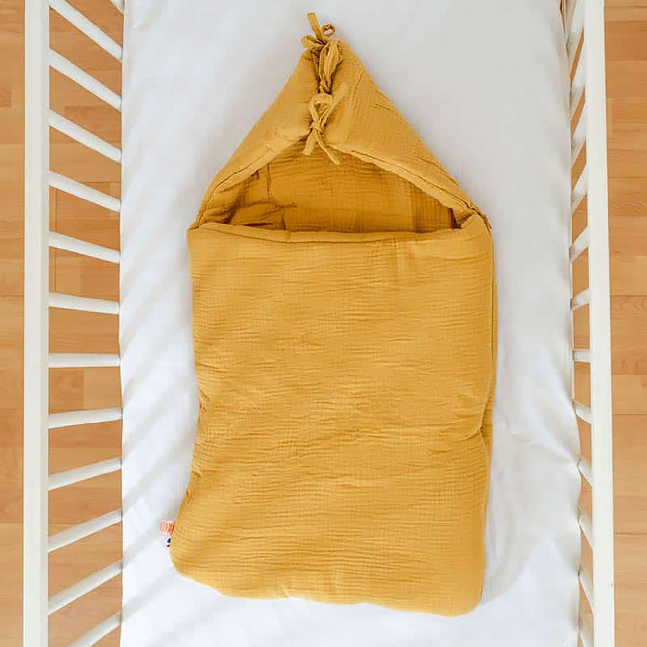Papate Nid d'Ange en Coton Bio honey - 75x75 cm