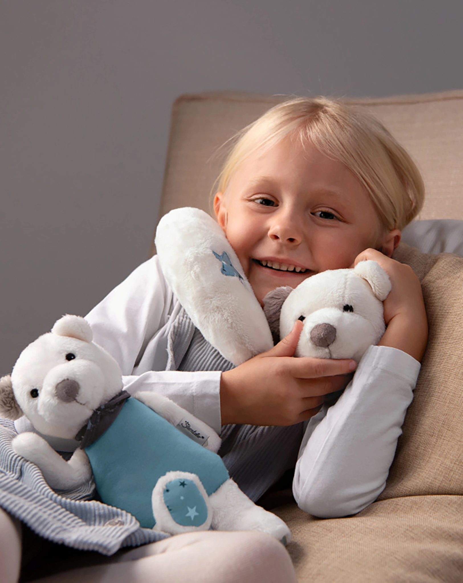 Kuscheltier ELIA EISBÄR (39cm) in ecru