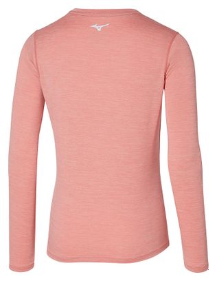 Maillot manches longues Mizuno Impulse Core Corail Femme