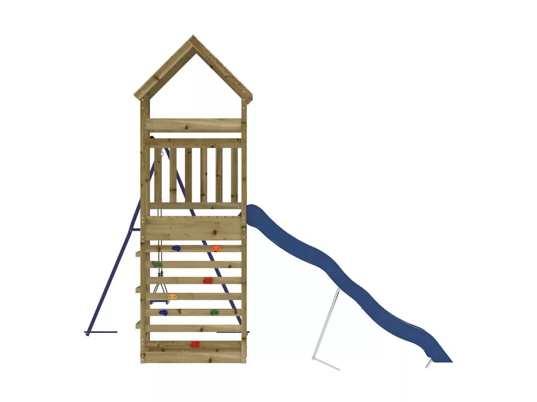 Aire de jeux d'extérieur bois de pin imprégné