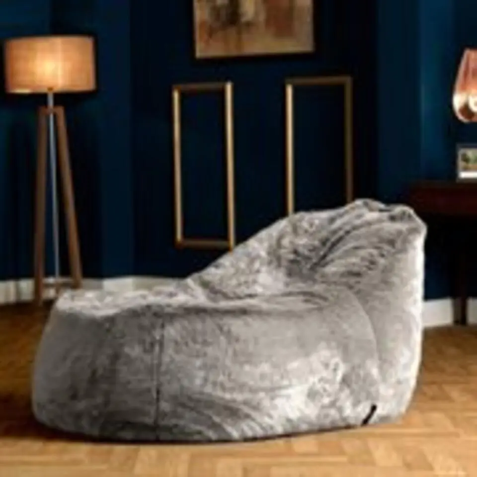 icon Zitzak Lounger Dream - Zitzak van Imitatiebont - Poolwolf