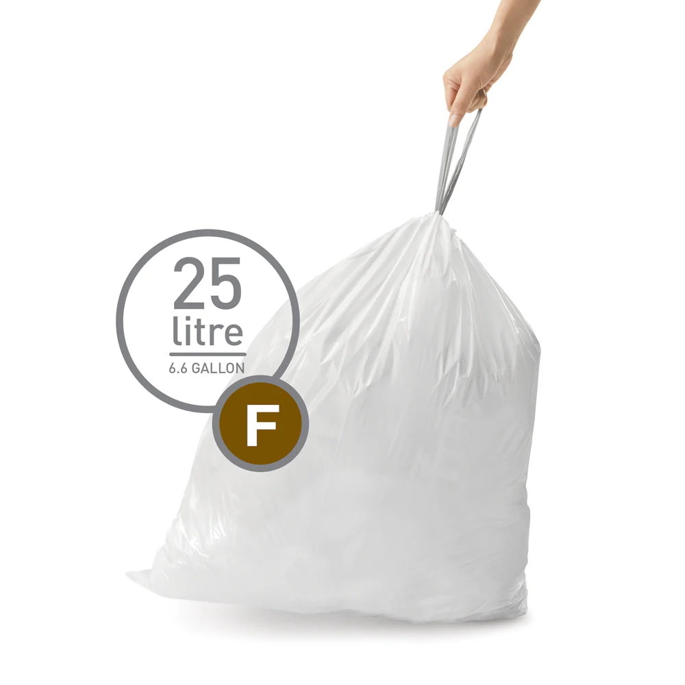 Pack de 20 sacs poubelle 25-30L code F Simplehuman