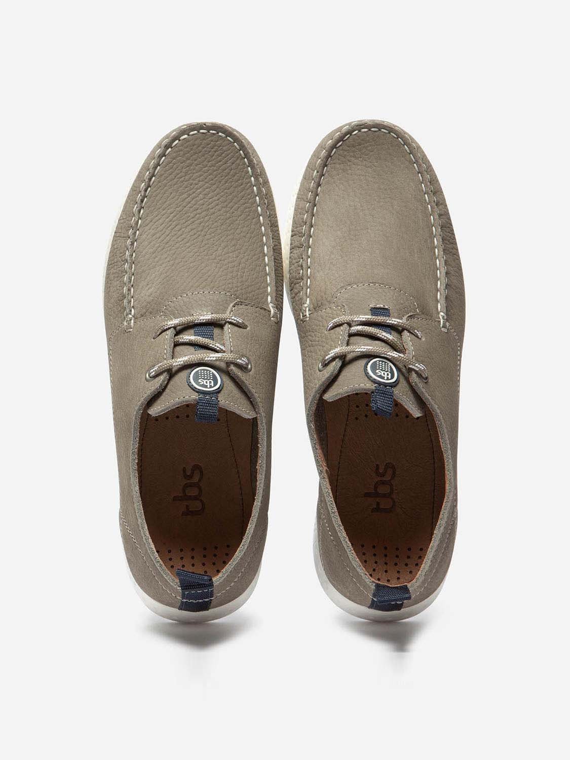 Chaussures Bateau Homme Confort Purefoam® Cuir Gris