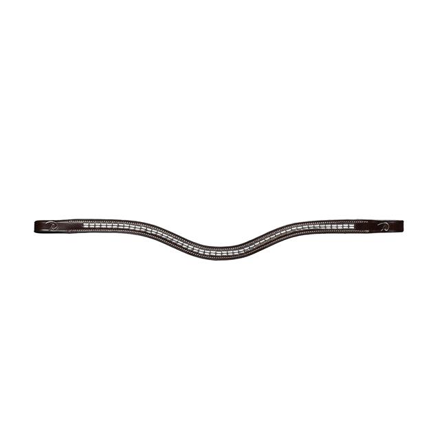 Frontriem Dy'on Silver Clincher V-Shaped Us Hunter Bruin