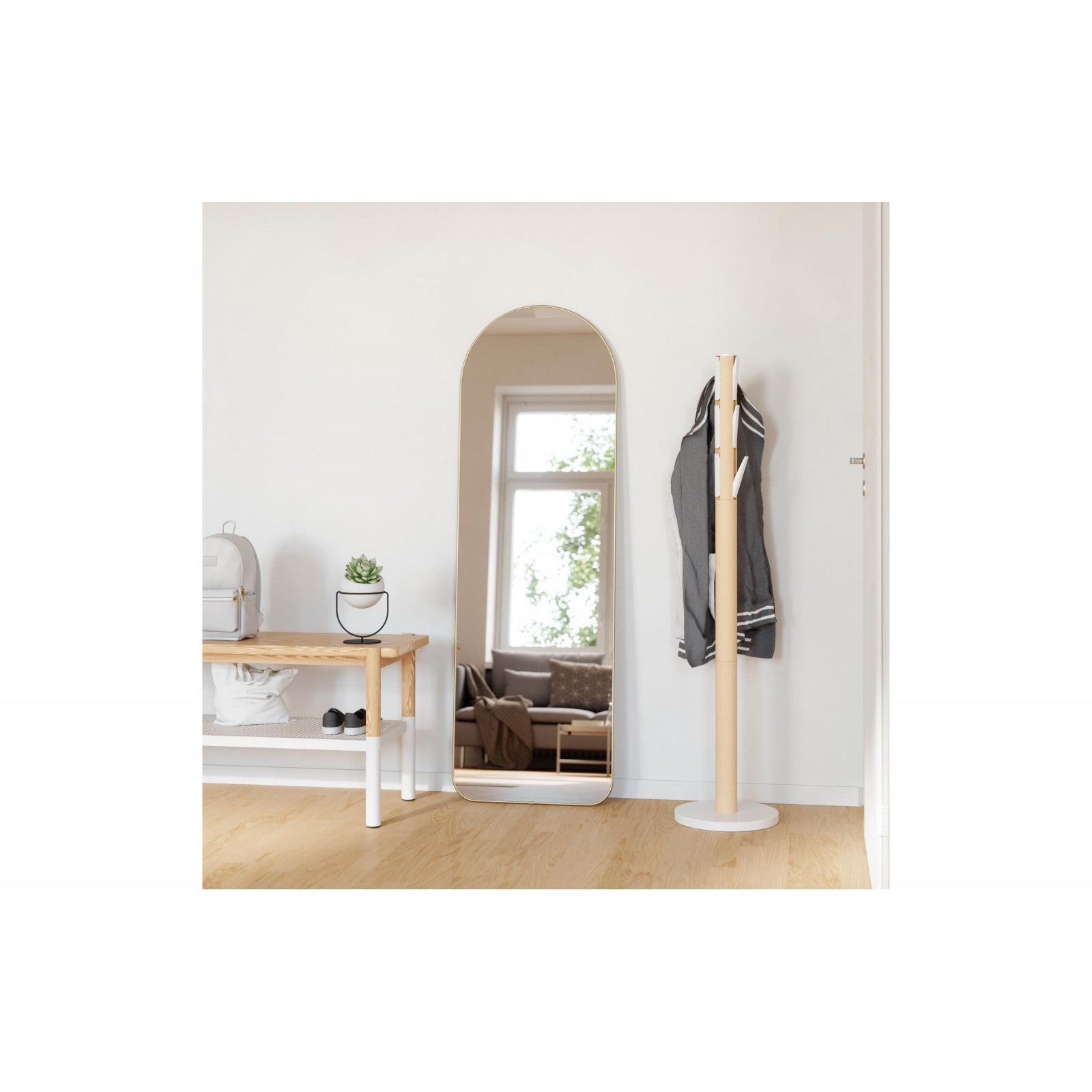 Spiegel Hubba 158 x 51 cm, Gold