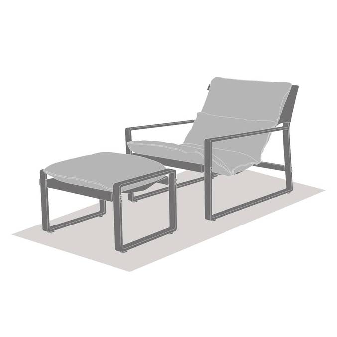 Fauteuil relax de jardin LAMBINIO Beige / Vert laurier