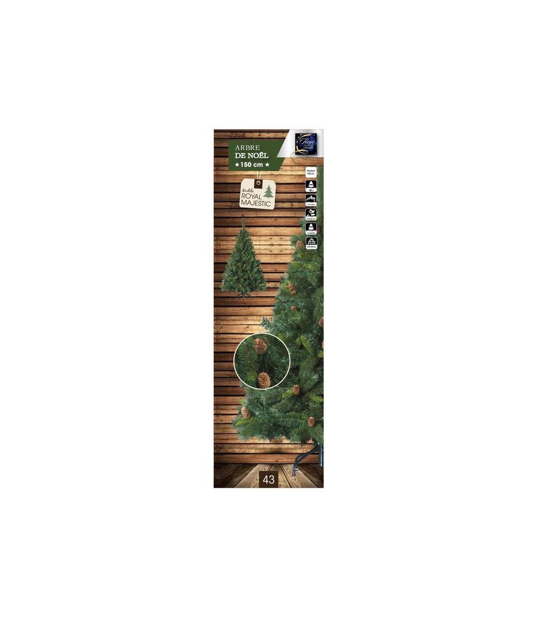 Sapin de Noël Royal Majestic 150cm Vert
