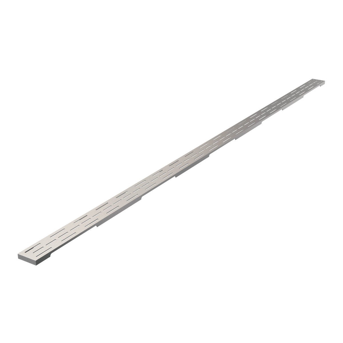 Brauer los standaard rooster 180cm RVS geborsteld