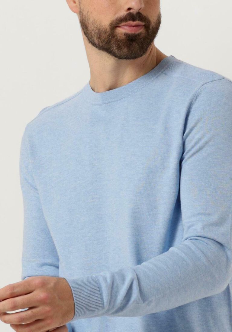 SELECTED HOMME lichtblauwe selected homme trui slhberg crew neck noos