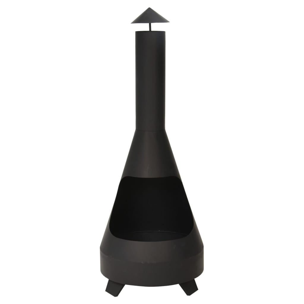 Foyer avec cheminée charming 118 cm noir