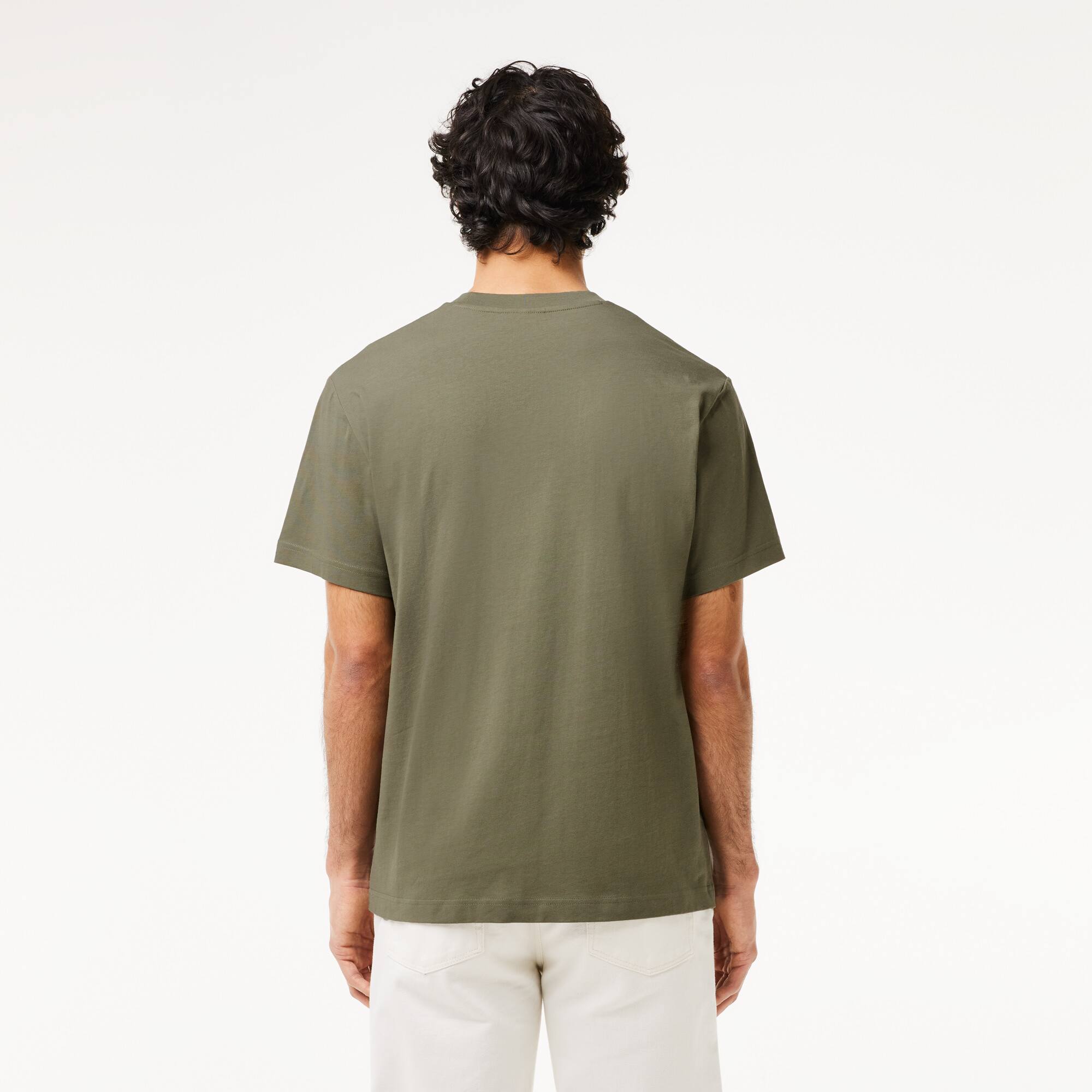 T-shirt classic fit en jersey de coton T-Shirts - Vert - Lacoste - Homme