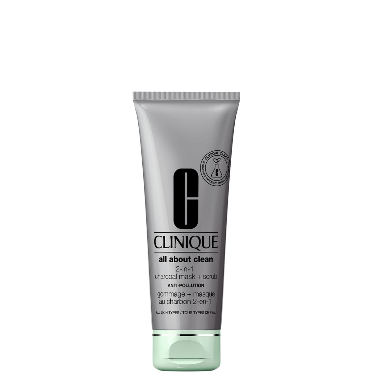 CLINIQUE All About Clean Gommage + Masque Au Charbon 2-en-1