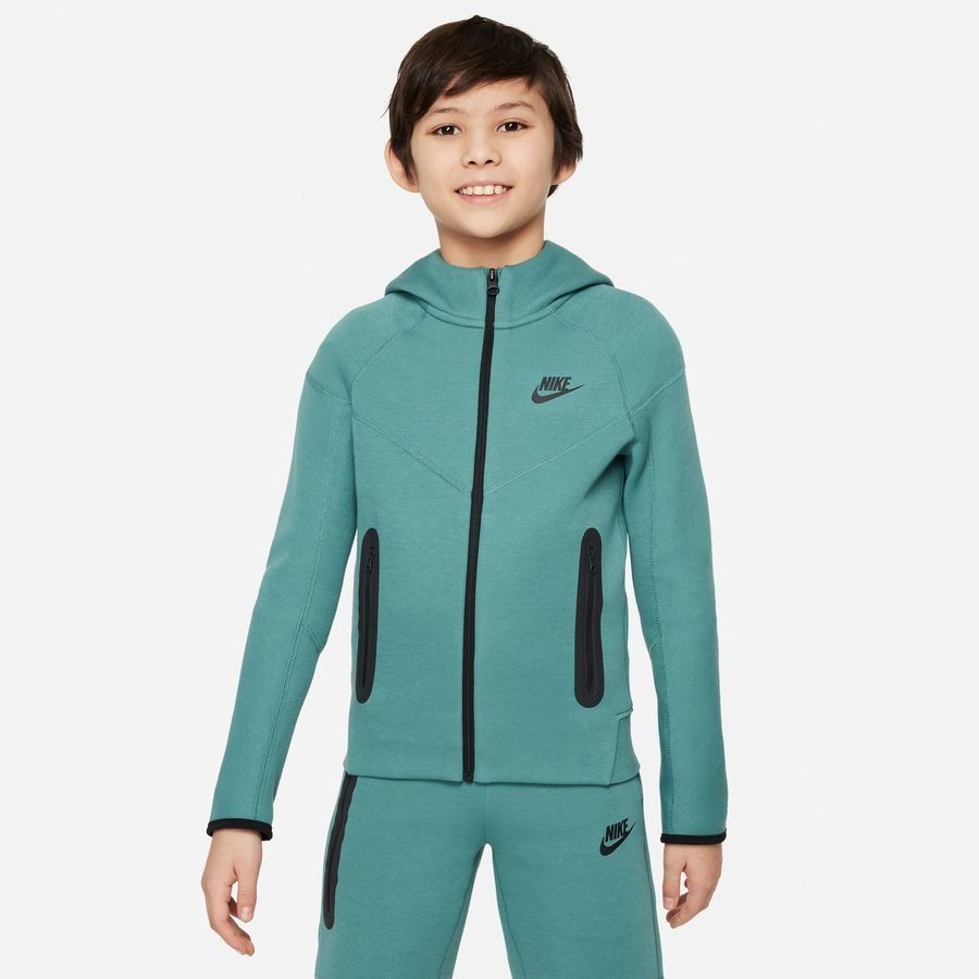 Nike Sweat à Capuche NSW Tech Fleece 24 - Vert/Noir Enfant