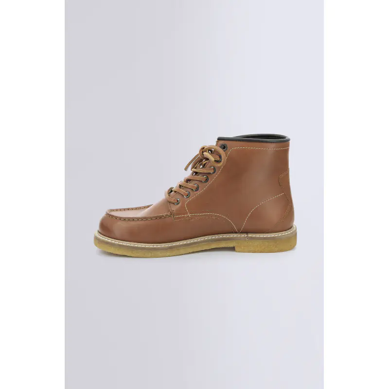 HORUZY MARRON BOTTINES Cuir  Homme