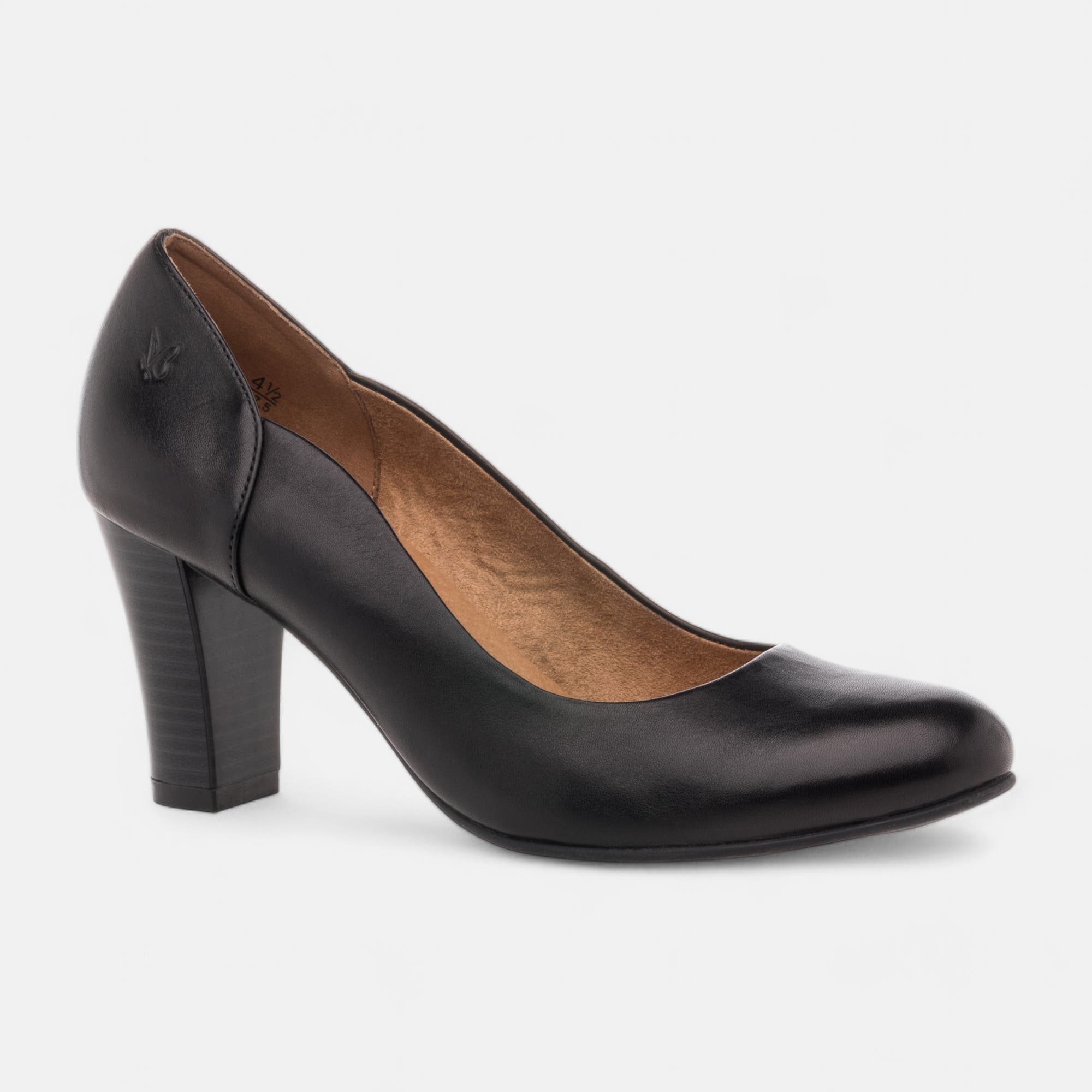 Escarpins à talon Femme en cuir noir